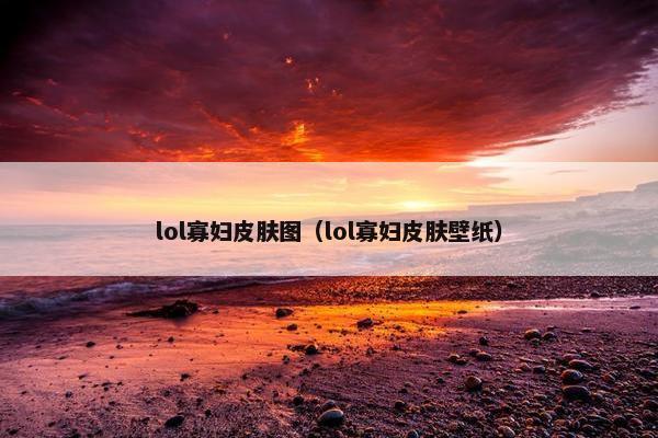 lol寡妇皮肤图（lol寡妇皮肤壁纸）
