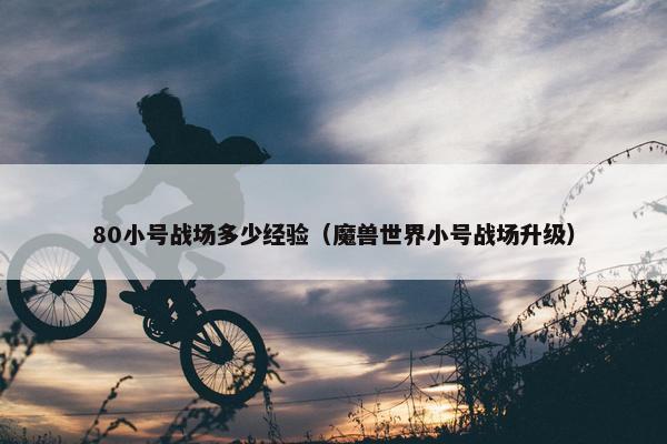 80小号战场多少经验（魔兽世界小号战场升级）
