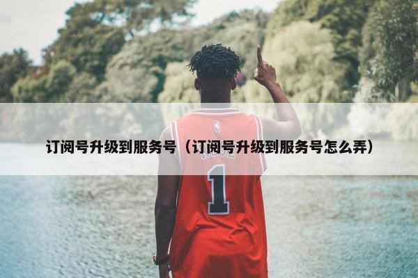 订阅号升级到服务号（订阅号升级到服务号怎么弄）