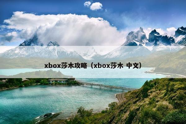 xbox莎木攻略（xbox莎木 中文）