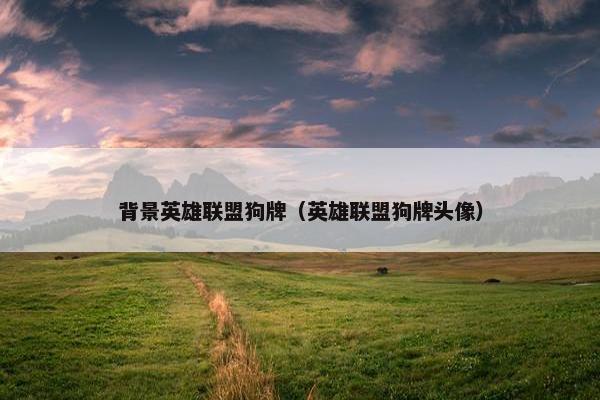 背景英雄联盟狗牌（英雄联盟狗牌头像）