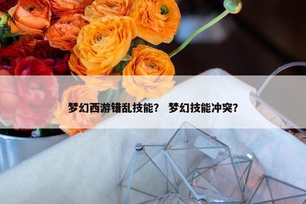 梦幻西游错乱技能？ 梦幻技能冲突？