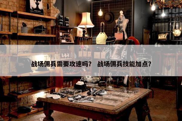 战场佣兵需要攻速吗？ 战场佣兵技能加点？