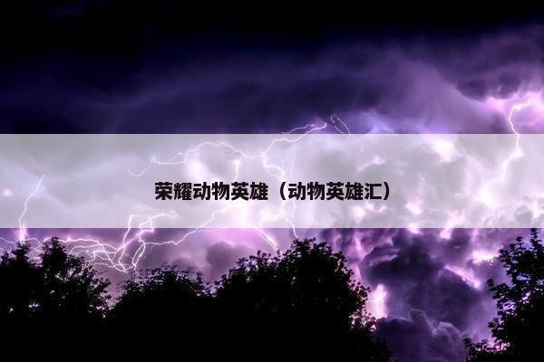 荣耀动物英雄（动物英雄汇）