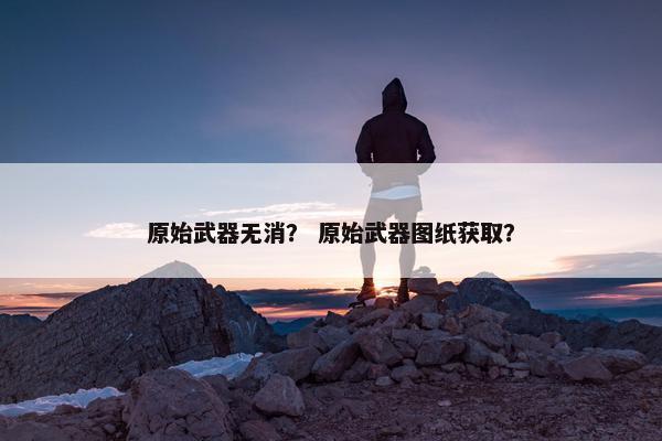 原始武器无消？ 原始武器图纸获取？