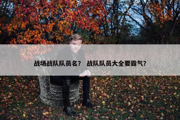战场战队队员名？ 战队队员大全要霸气？