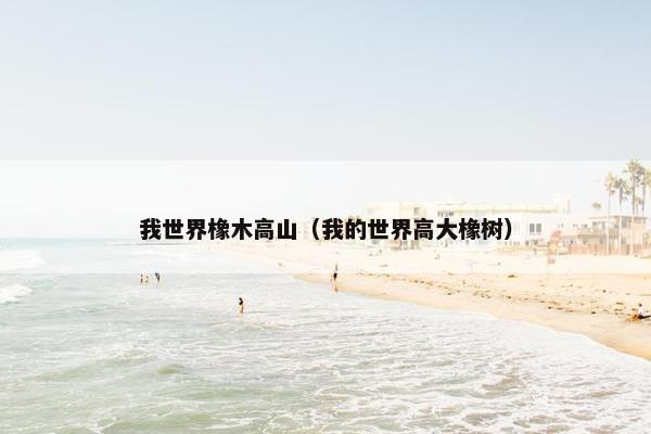 我世界橡木高山（我的世界高大橡树）