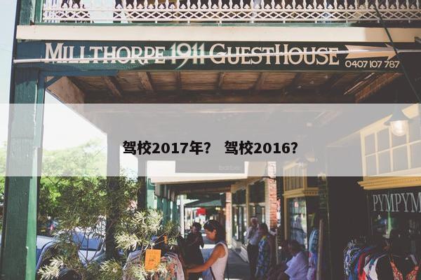驾校2017年？ 驾校2016？