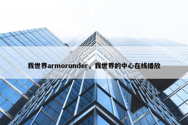 我世界armorunder，我世界的中心在线播放