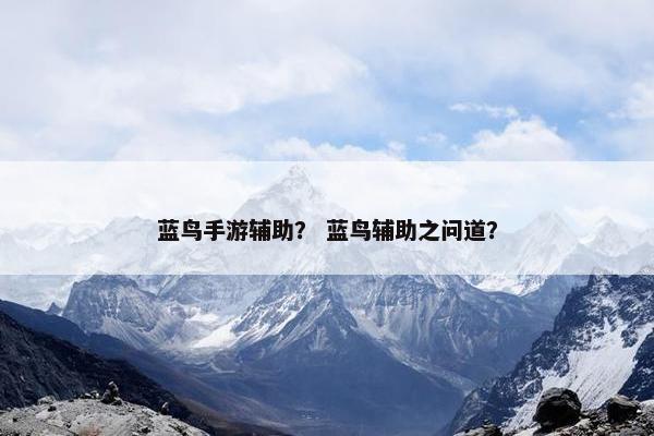 蓝鸟手游辅助？ 蓝鸟辅助之问道？