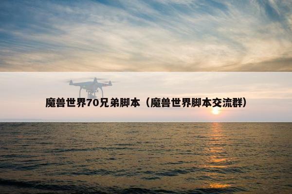 魔兽世界70兄弟脚本（魔兽世界脚本交流群）