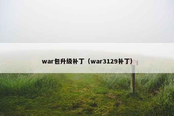 war包升级补丁(war3129补丁) war包升级补丁(war3129补丁)
