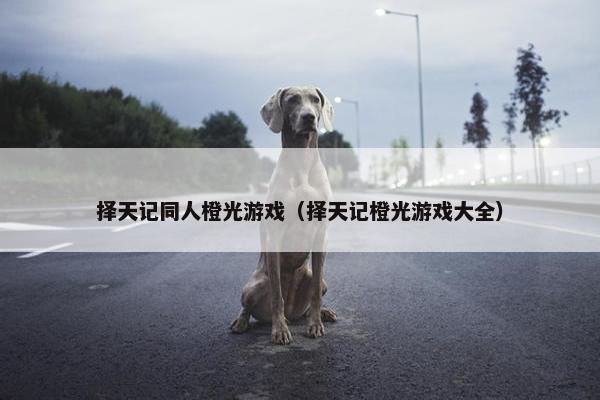 择天记同人橙光游戏（择天记橙光游戏大全）