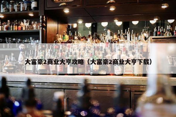 大富豪2商业大亨攻略（大富豪2商业大亨下载）