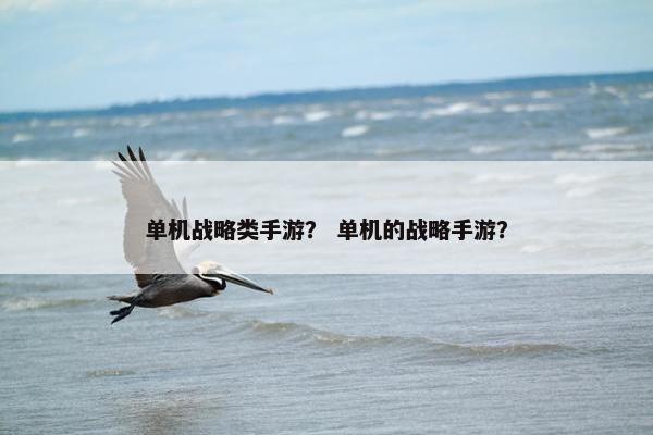 单机战略类手游？ 单机的战略手游？
