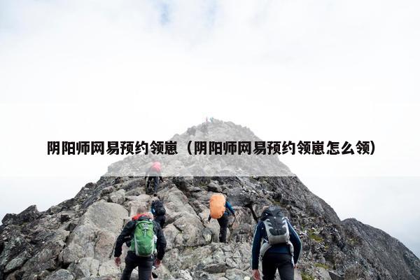 阴阳师网易预约领崽（阴阳师网易预约领崽怎么领）