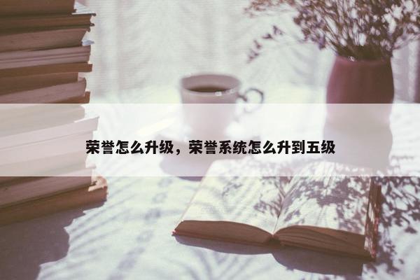 荣誉怎么升级,荣誉系统怎么升到五级 荣誉怎么升级,荣誉系统怎么升到五级