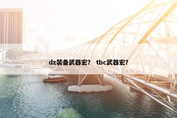 dz装备武器宏? tbc武器宏? dz装备武器宏? tbc武器宏?