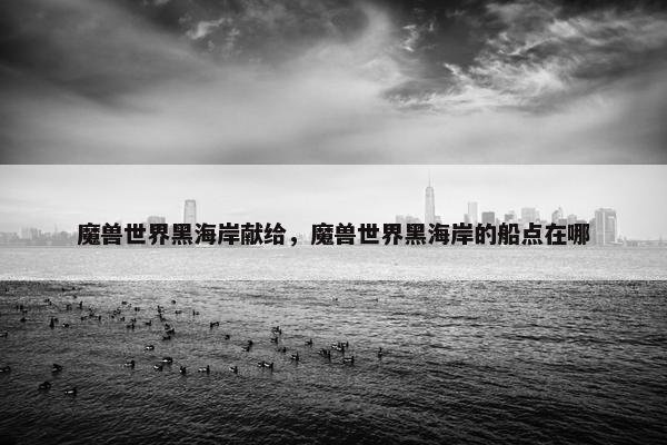 魔兽世界黑海岸献给，魔兽世界黑海岸的船点在哪