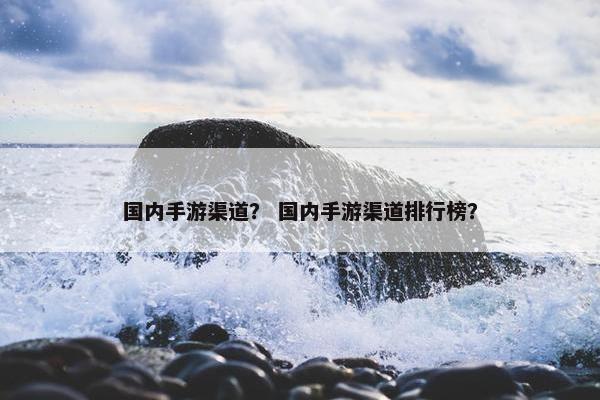 国内手游渠道？ 国内手游渠道排行榜？