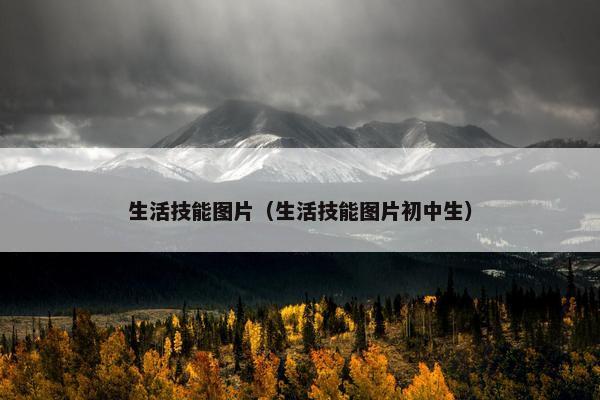生活技能图片（生活技能图片初中生）