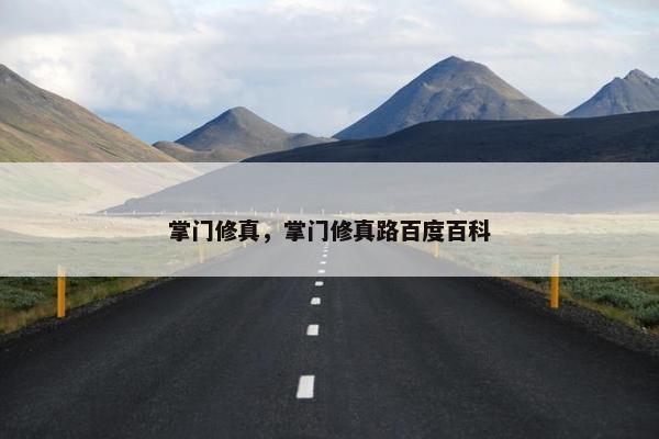 掌门修真，掌门修真路百度百科