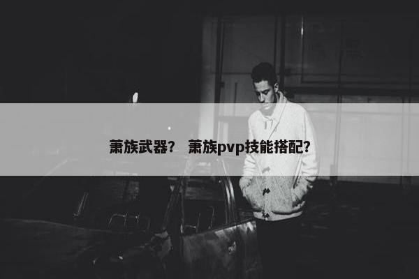 萧族武器？ 萧族pvp技能搭配？
