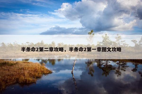 半条命2第二章攻略，半条命2第一章图文攻略