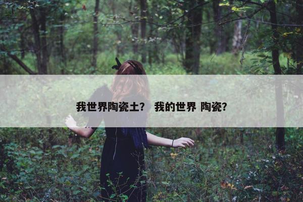 我世界陶瓷土？ 我的世界 陶瓷？