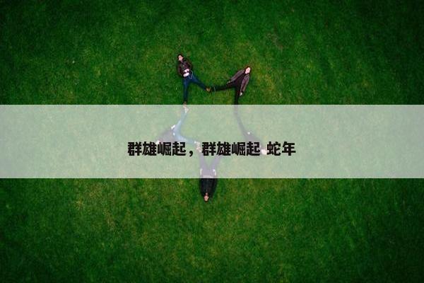 群雄崛起，群雄崛起 蛇年