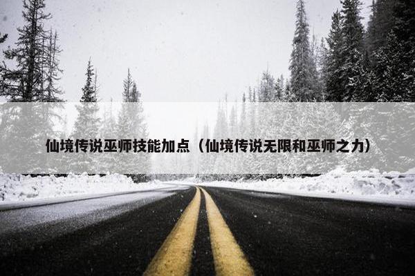 仙境传说巫师技能加点（仙境传说无限和巫师之力）