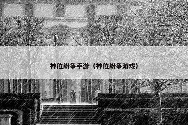 神位纷争手游（神位纷争游戏）