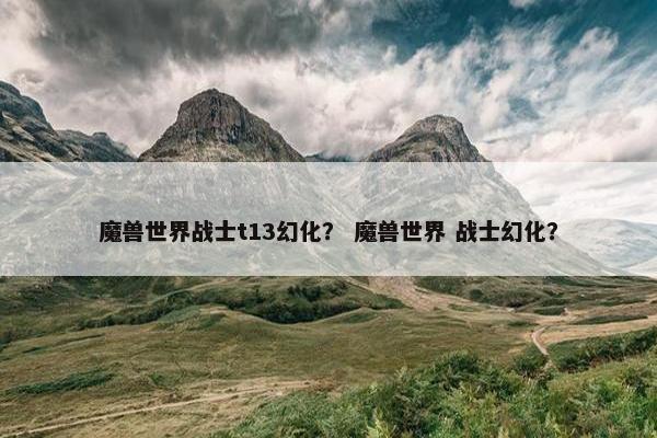 魔兽世界战士t13幻化？ 魔兽世界 战士幻化？