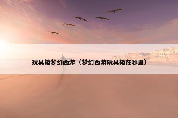 玩具箱梦幻西游（梦幻西游玩具箱在哪里）