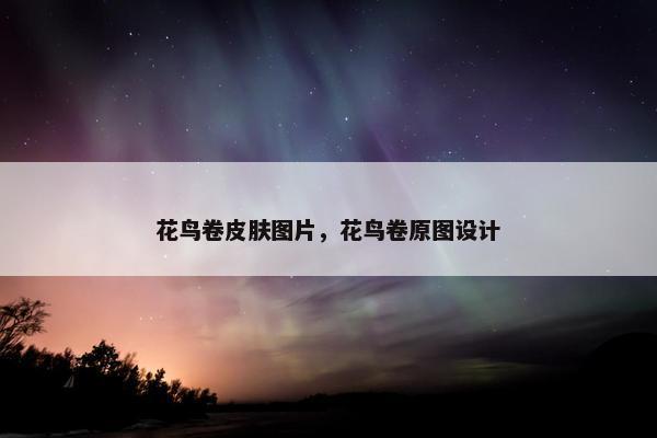 花鸟卷皮肤图片，花鸟卷原图设计