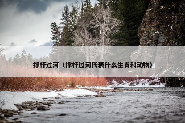 撑杆过河（撑杆过河代表什么生肖和动物）
