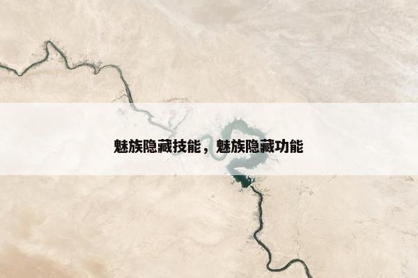 魅族隐藏技能，魅族隐藏功能
