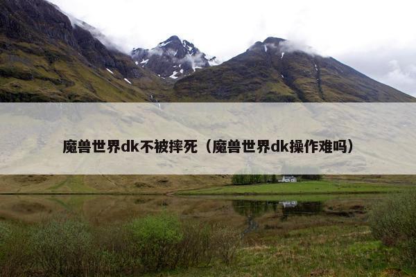 魔兽世界dk不被摔死（魔兽世界dk操作难吗）