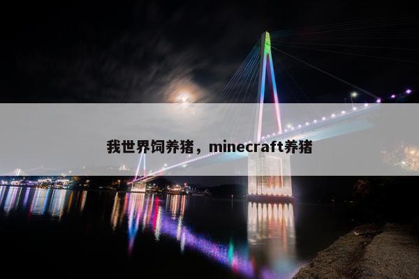 我世界饲养猪，minecraft养猪