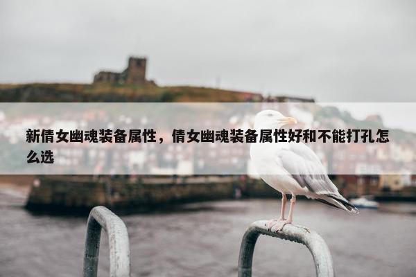 新倩女幽魂装备属性，倩女幽魂装备属性好和不能打孔怎么选