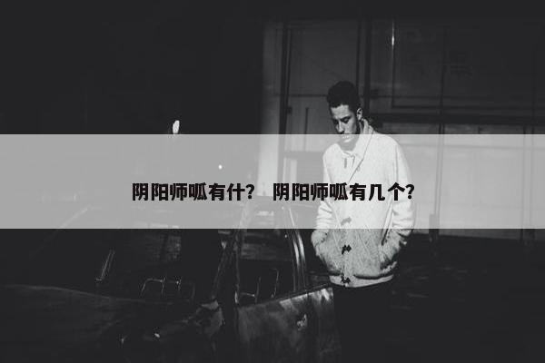 阴阳师呱有什？ 阴阳师呱有几个？