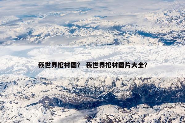 我世界棺材图？ 我世界棺材图片大全？