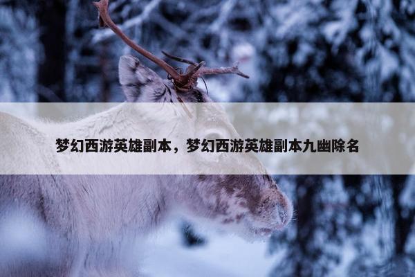 梦幻西游英雄副本,梦幻西游英雄副本九幽除名 梦幻西游英雄副本,梦幻西游英雄副本九幽除名