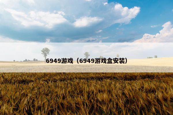 6949游戏(6949游戏盒安装) 6949游戏(6949游戏盒安装)