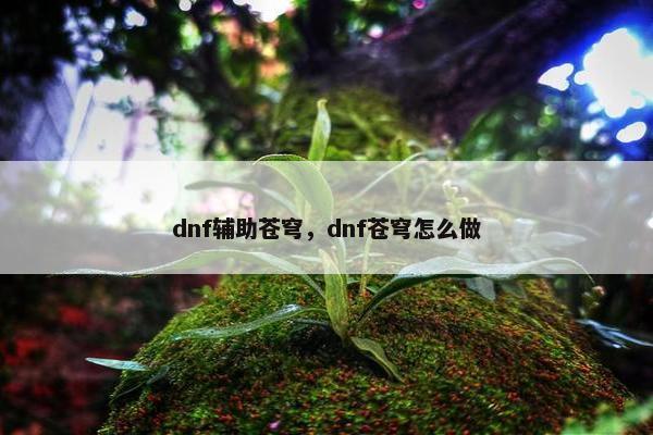 dnf辅助苍穹,dnf苍穹怎么做 dnf辅助苍穹,dnf苍穹怎么做