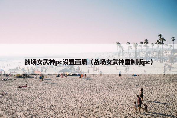 战场女武神pc设置画质（战场女武神重制版pc）