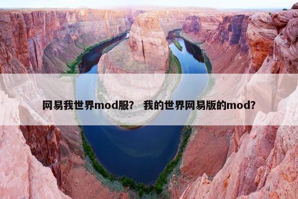 网易我世界mod服？ 我的世界网易版的mod？