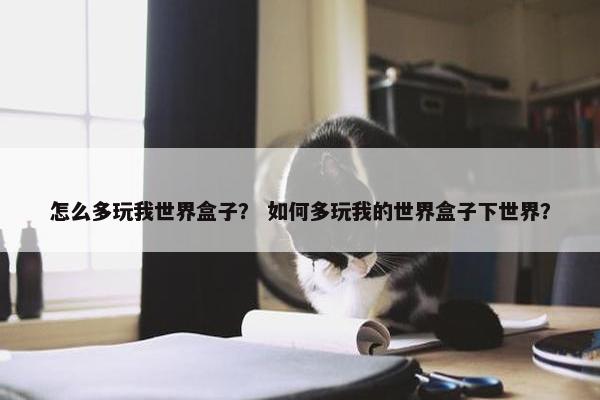 怎么多玩我世界盒子？ 如何多玩我的世界盒子下世界？
