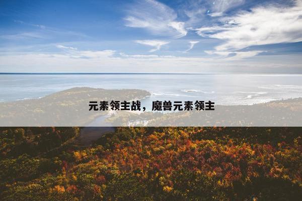 元素领主战,魔兽元素领主 元素领主战,魔兽元素领主