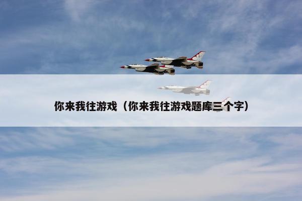 你来我往游戏（你来我往游戏题库三个字）